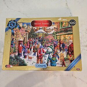 Gibsons Secret Santa Christmas 2019 Limited Edition Tony Ryan Jigsaw Puzzle, 1K
